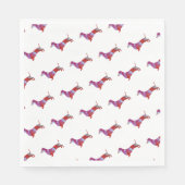 Serviette En Papier Aquarelle rose (Devant)