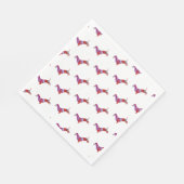 Serviette En Papier Aquarelle rose (Coin)