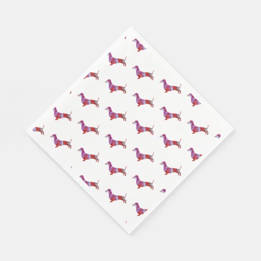 Serviette En Papier Aquarelle rose (Coin)