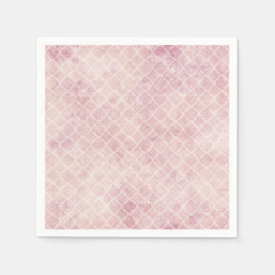 Serviette En Papier Aquarelle rose Abstrait Pastel