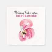 Serviette En Papier Aquarelle rose exotique moderne Flamant rose cadea (Devant)