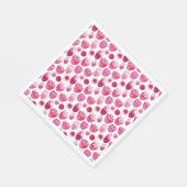 Serviette En Papier Aquarelle rose Floral (Coin)