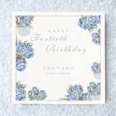 Serviette En Papier Aquarelle Rose N'IMPORTE QUEL Jalon Floral Anniver