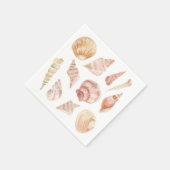 Serviette En Papier Aquarelle Sea Shell Papier Napkin (Coin)