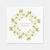 Serviette En Papier Aquarelle, stylo et couronne d'encre (Devant)