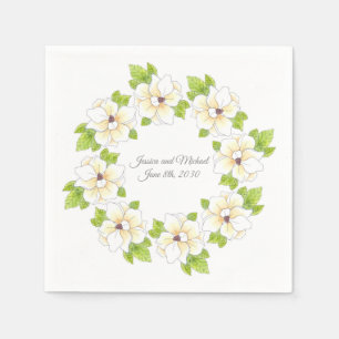 Serviette En Papier Aquarelle, stylo et couronne d'encre