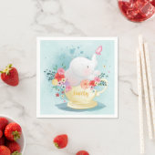 Serviette En Papier Aquarelle Teacup Elephant (En situation)