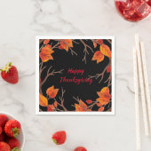 Serviette En Papier Aquarelle Thanksgiving Leviers (En situation)
