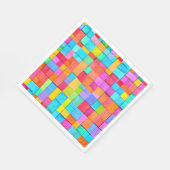 Serviette En Papier Aquarelle tissée couleur Art Abstrait moderne (Coin)