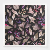 Serviette En Papier Aquarelle tombée feuille (Devant)