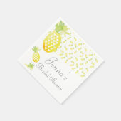 Serviette En Papier Aquarelle Tropical Repeat Ananas (Coin)