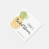 Serviette En Papier Aquarelle tropicale ananas | FÊTE DES MARIÉES (Coin)