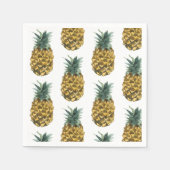Serviette En Papier Aquarelle tropicale ananas Motif sans couture (Devant)