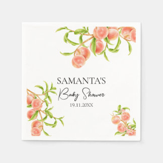 Serviette En Papier Aquarelle Un Baby shower Petit Poisson Doux