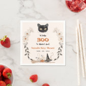 Serviette En Papier Aquarelle Un Petit Baby shower Boo Halloween (En situation)