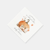 Serviette En Papier Aquarelle Un petit Boo Baby shower neutre genre (Coin)