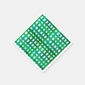 Serviette En Papier Aquarelle - vert (Coin)