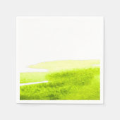 Serviette En Papier Aquarelle vert citron vert (Devant)