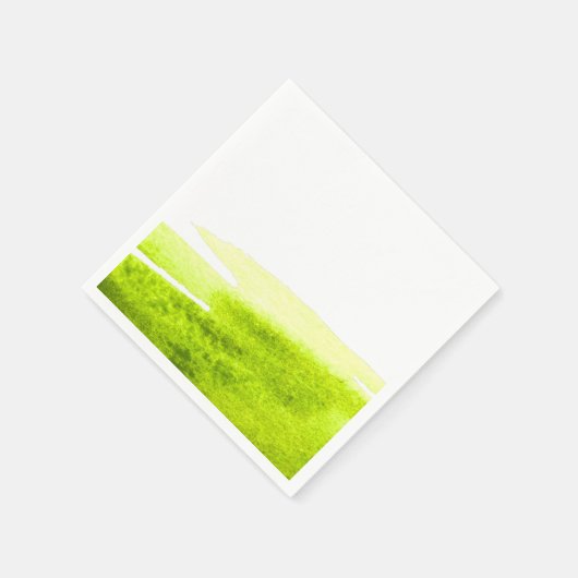 Serviette En Papier Aquarelle vert citron vert (Coin)