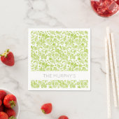 Serviette En Papier Aquarelle verte NOM DU Motif Lovely Spring Fun (En situation)