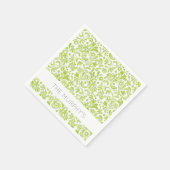Serviette En Papier Aquarelle verte NOM DU Motif Lovely Spring Fun (Coin)