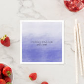 Serviette En Papier Aquarelle violette Ombre (En situation)