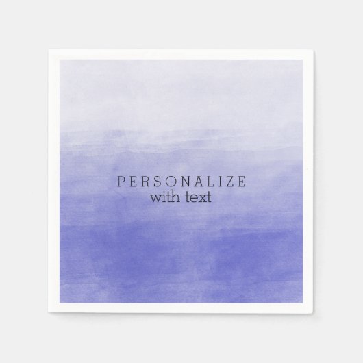 Serviette En Papier Aquarelle violette Ombre (Devant)