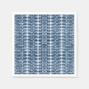 Serviette En Papier Aquarelle X-Ray Shibori Stripe Cocktail Serviettes