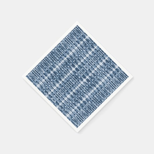 Serviette En Papier Aquarelle X-Ray Shibori Stripe Cocktail Serviettes (Coin)
