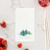 Serviette En Papier Aquarelles (En situation)