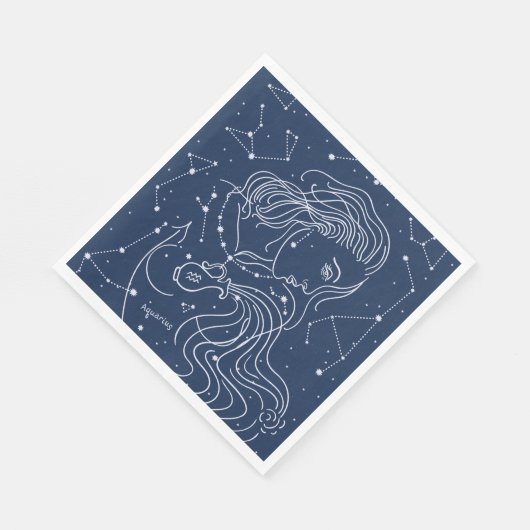 Serviette En Papier Aquarius (Coin)