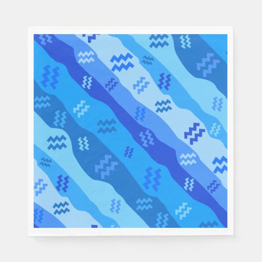 Serviette En Papier Aquarius Zodiac (Devant)