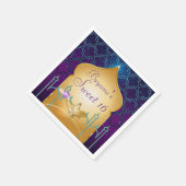 Serviette En Papier Arabian Nights Gold Magic Lamp Party (Coin)