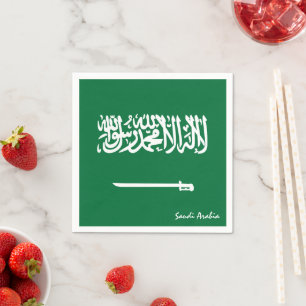 Serviette En Papier Arabie saoudite & mode de fête du drapeau / fans d