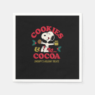 Serviette En Papier Arachides - Noël - Cookies et cacao