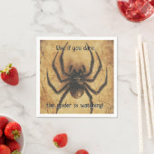 Serviette En Papier 🕷️ Araignée à picotements épineux HALLOWEEN Bash (En situation)