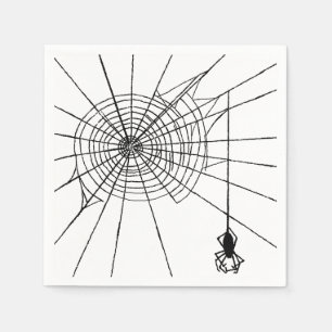 Serviette En Papier Araignée accrochante en Web Halloween gothique