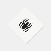 Serviette En Papier Araignée d'Halloween noir blanc papier éffrayant (Coin)