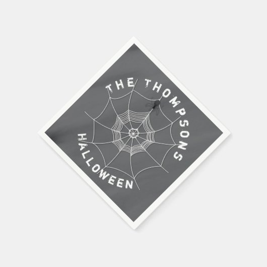 Serviette En Papier Araignée éffrayante dans les serviettes Spider Web (Coin)