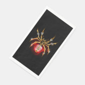 Serviette En Papier Araignée en vapeur noire (Coin)