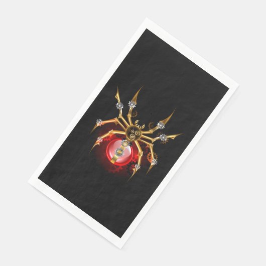 Serviette En Papier Araignée en vapeur noire (Coin)