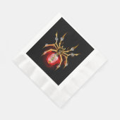 Serviette En Papier Araignée en vapeur noire (Coin)