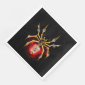 Serviette En Papier Araignée en vapeur noire (Coin)