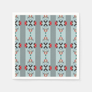 Serviette En Papier Araignées et Crânes