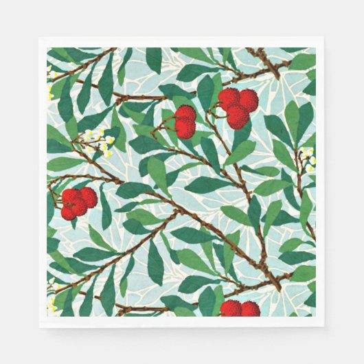 Serviette En Papier Arbatus par William Morris (Devant)