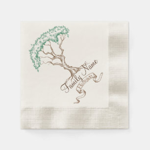 Serviette En Papier Arborescence de réunion familiale