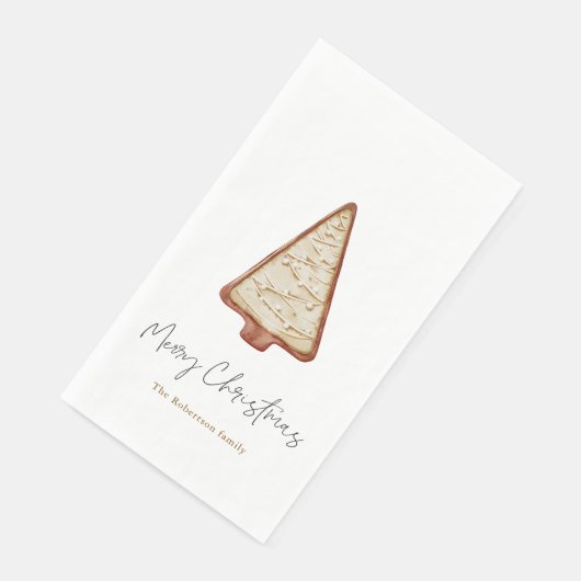 Serviette En Papier Arbre à cookies de Noël (Coin)