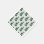Serviette En Papier Arbre à pin vert classique (Coin)
