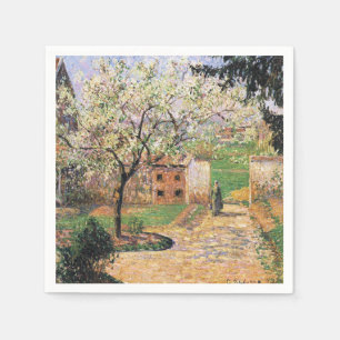 Serviette En Papier Arbre à prune, Eragny Camille Pissarro