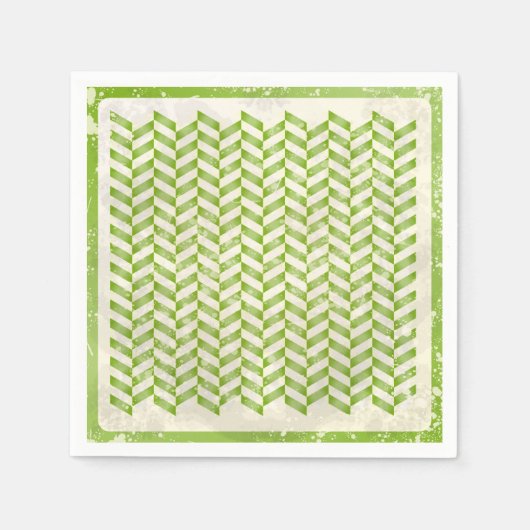 Serviette En Papier Arbre Abstrait dans la verdure (Devant)